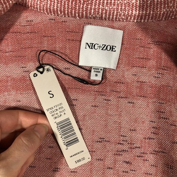 NEW Nic + Zoe Women Small Petal Sunset Jacket  Asymmetrical Zip F211121 NWT $188 - Picture 11 of 13